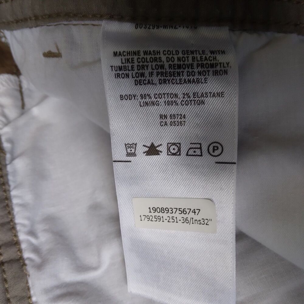 Columbia Activewear Outdoor Khaki Pants Side Pockets Mens Size 36 x 32 - Picture 7 of 11